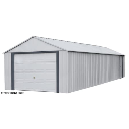 Arrow Storage Products Murryhill Steel Garage, 14 ft x 1 ft, Blue Grey BGR1431FG